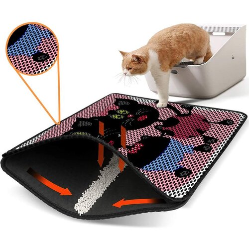 WALLXPERT Nrszn0235 Multicolor Cat Litter Mat Cene