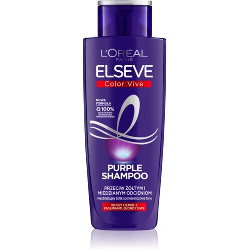 L´Oréal Paris Elseve Color-Vive Purple šampon za nevtralizacijo rumenih tonov 200 ml Cene