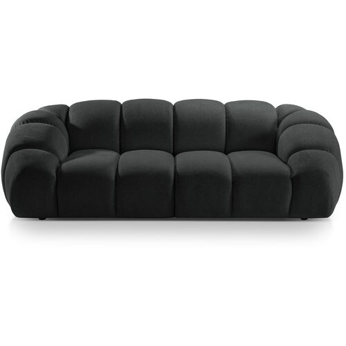 Micadoni Home Črna žametna sedežna garnitura 254 cm Diana &amp;ndash; Slike