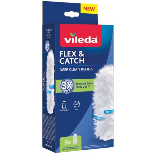 Vileda Staubwedel-Eins&amp;auml;tze f&amp;uuml;r Flex&amp;amp;Catch 5 St&amp;uuml;ck Slike