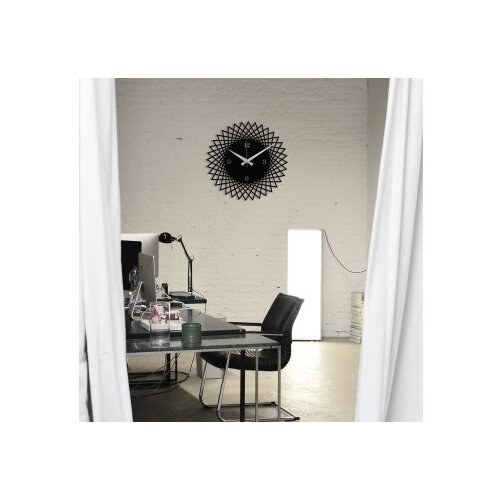 WALLXPERT dekorativni metalni zidni sat enzoclock S026 black Cene