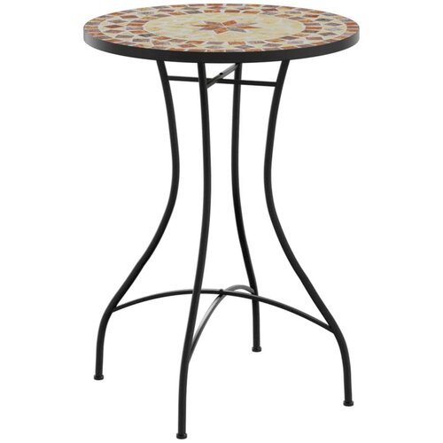  Bistro stolić s mozaikom boja cigle i bijela &amp;Oslash;50x70cm keramički Slike