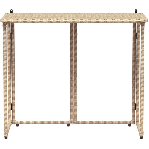  Sklopivi vrtni stol bež 90x51x75 cm poliratan Slike