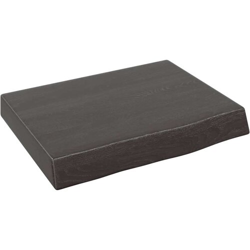  Polica tamnosiva 40x30x(2-6) cm od obrađene hrastovine Slike