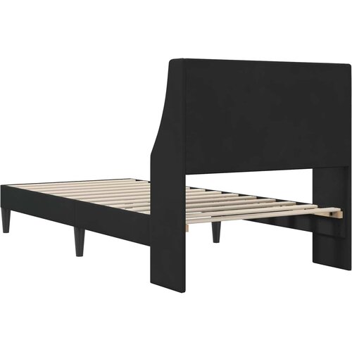  Krevetna konstrukcija s uzglavljem Crna 100 x 200 cm Bar&amp;scaron;un Slike