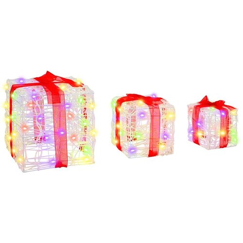 VidaXL Poklonska kutija 3 pcs &amp;Scaron;areni 20 x 20 x 20 cm Akril Slike