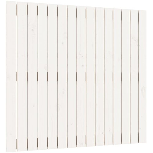 Maison Chic stensko posteljno vzglavje - vzglavna omarica - nočna omarica belo 95,5x3x90 cm trdna borovina, (21707029) Cene