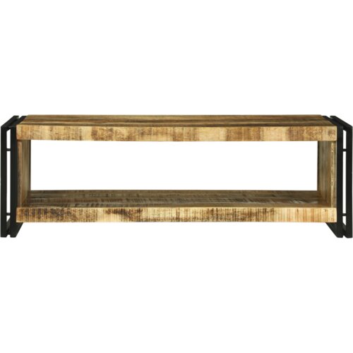 vidaXL Kavna miza 120x50x38 cm Trden grob mangov les Cene