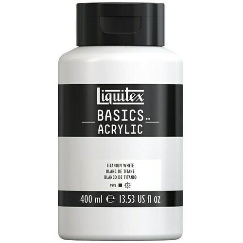 LIQUITEX basics Akrilna boja (Titan bijelo, 400 ml, Boca) Slike