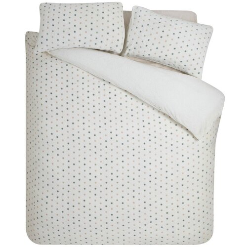 Catherine Lansfield Krem posteljina za bračni krevet od mikropliša 200x200 cm Cosy Spot – Cijene