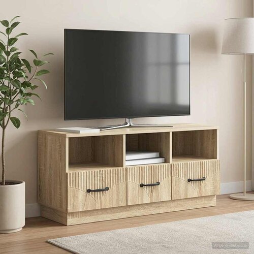 TV ormar Hrast sonoma 102 x 34,5 x 47 cm Konstruirano drvo Slike