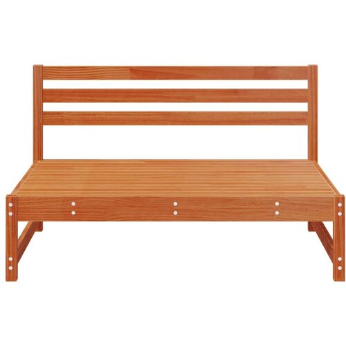  2 Komad Sekcionalna sofa Čvrsto borovo drvo Vosak Smeđa - Vosak smeđa bor Srednja sofa (2 kom) Slike