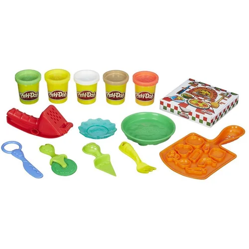 Hasbro Set Play-Doh Pizza Party z glino za modeliranje in dodatki, Ve?barvno, (21552535)