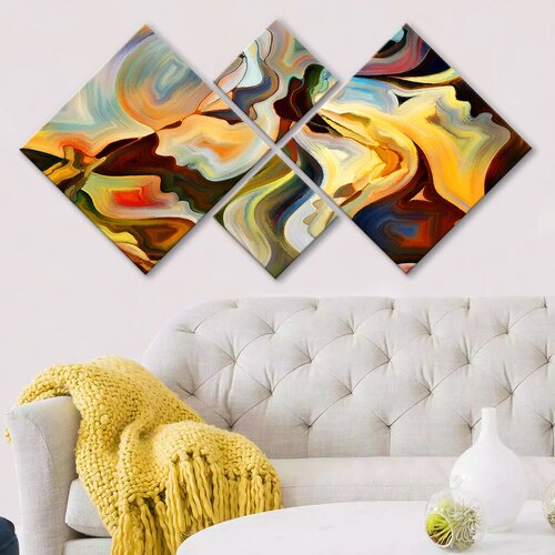 Wallity slika 4MDF230711539, 60x115 cm, 4 dela Cene