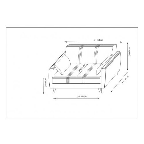  Dvosjed s razvlačenjem naslona 153x86x77cm Svijetlo siva Slike