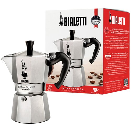 Bialetti Moka Express Moka pot 0.3 L Aluminium, Black Cijene
