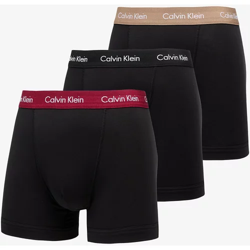 Calvin Klein Bokserice svijetlosmeđa / crvena / crna / bijela