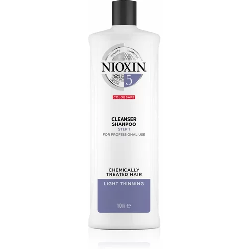 Nioxin system 5 cleanser color safe šampon za barvane tanke lase 1000 ml za ženske