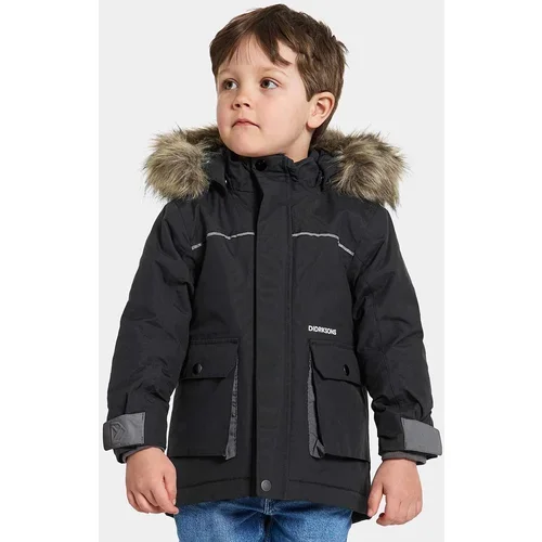 Didriksons Dječja zimska jakna KURE KIDS PARKA boja: crna