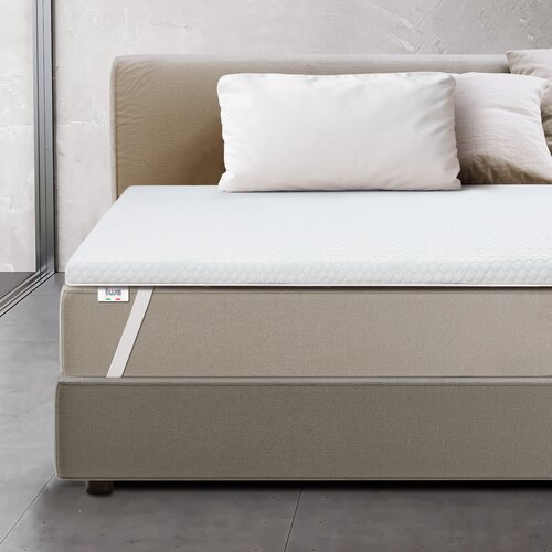 The White Stone Enotni topper za vzmetnico iz spominske pene | ščitniki za ležišče 6 cm | snemljiva prevleka za ležišče | antibakterijska in protiglivična | 110 x 200, (21148465) Cene