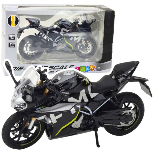  Sportski motocikl metalna svjetla zvuk crna 250 sr 1:12 Slike