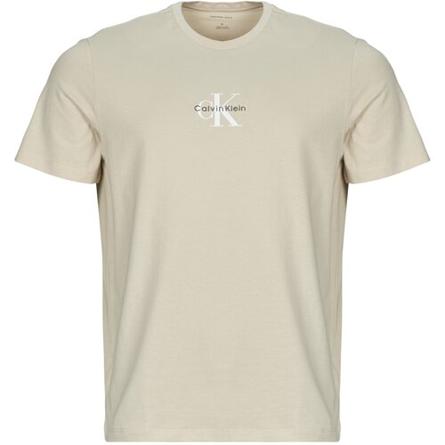Calvin Klein Jeans Majice s kratkimi rokavi SS 30S MICRO MONOLOGO GRAPHIC TE Bež Cene