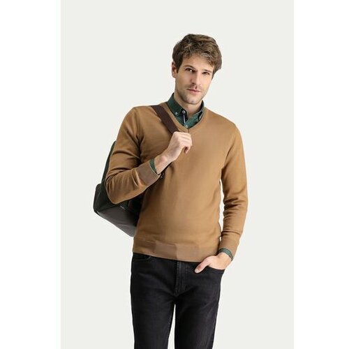 Kigili muški džemper sa v izrezom slim fit Cene