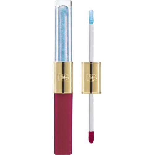 Dolce &amp;amp; Gabbana Make It Double! Lip Tint &amp;amp; Gloss Duo dugotrajni ruž i sjajilo za usne 2 u 1 nijansa 03 Sour Swirl - Mauve &amp;amp; Blue Shimmer 2x2 ml Slike