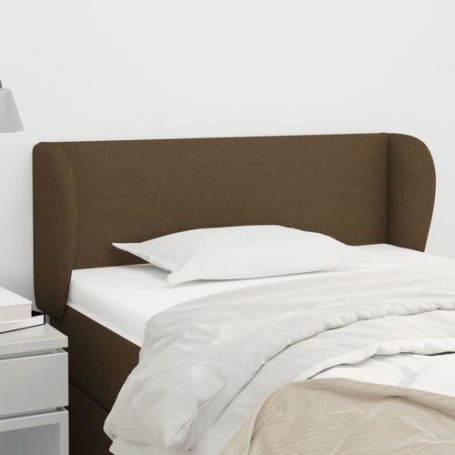 vidaXL Vzglavje z ušesi temno rjav 83x23x78/88 cm blago Cene