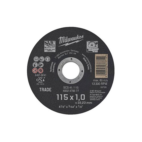Milwaukee rezni disk za metal 115x1.0x22.23mm 4932479577 Slike