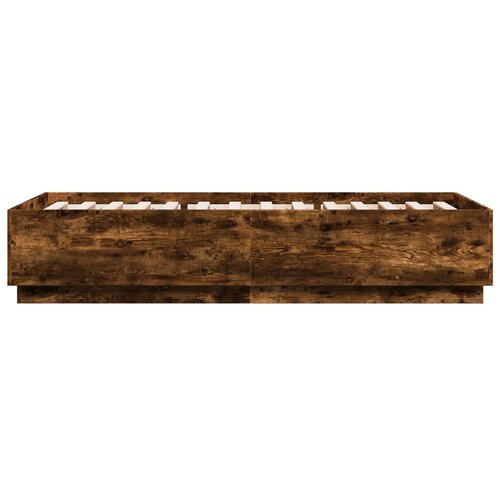  Okvir za krevet boja hrasta 90 x 200 cm konstruirano drvo Slike
