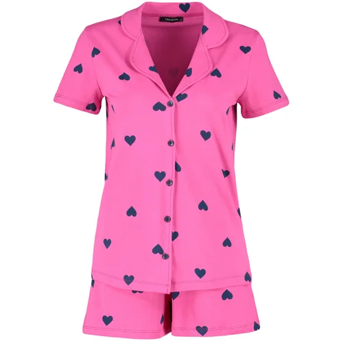 Trendyol Pajama Set - Pink - Heart