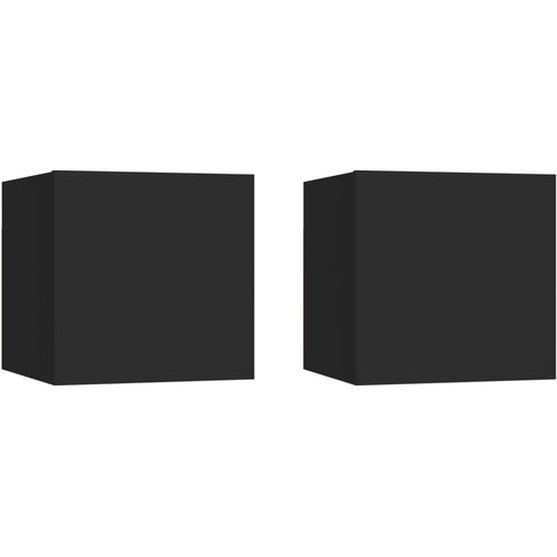 Noćni ormarići 2 kom crni 30,5 x 30 x 30 cm konstruirano drvo Cene
