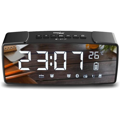 GreenBlue Digitalna budilka z funkcijo Bluetooth, FM in AUX GB200, (20443263) Cene