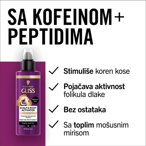 GLISS KUR Gliss Full Hair Wonder serum za aktivacijo lasnih korenin 100 ml Slike