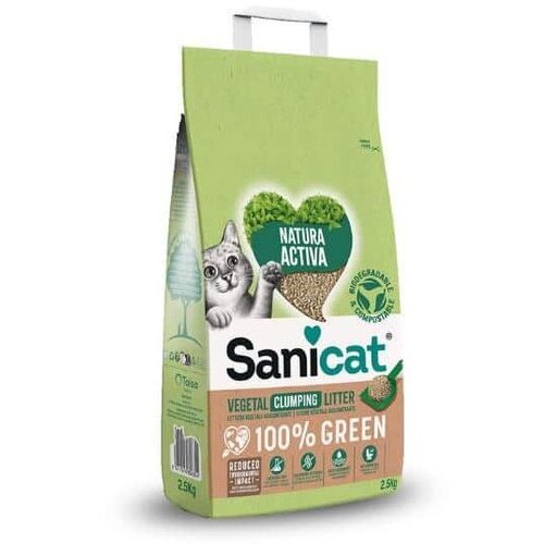 Sanicat Grudvajući biorazgradivi posip za mačke Grudvajući Natura Activa 100% 2.5kg Cene