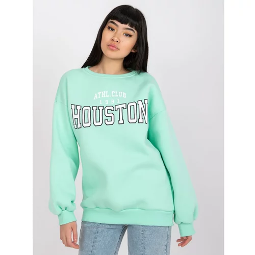 Fashion Hunters Mint sweatshirt with a Los Angeles print