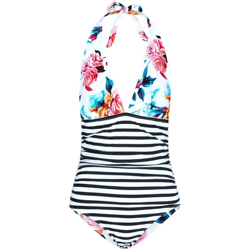CUPSHE Ženski jednodelni kupaći kostim J6 crno-beli Cene