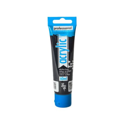 Professional acrylic, akrilna boja, permanent black, 60ml ( 640640 ) Slike