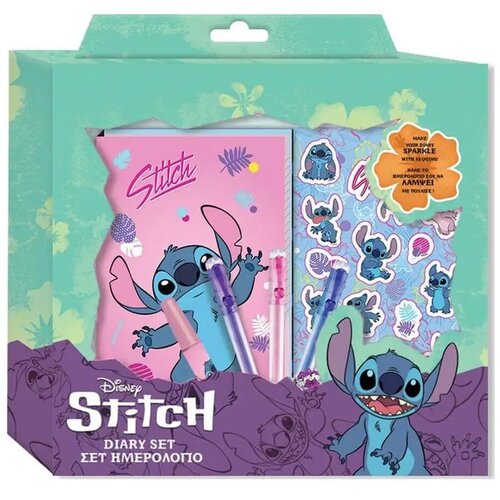 Luna Disney: Lilo &amp;amp;amp, Stitch 7-dijelni dnevnik set u poklon kutiji Slike