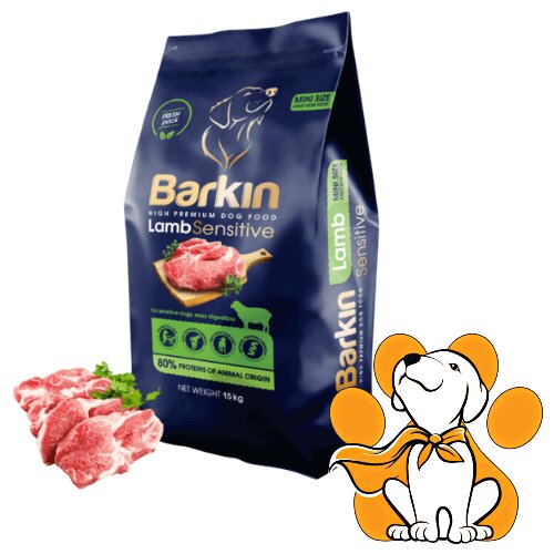 Barkin High Premium Lamb Mini Adult 15kg, Granule Za Male Pse Sa Jagnjetinom Cene