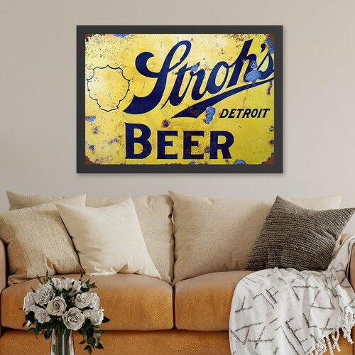 Wallity uramljena slika Detroit Beer, 55x75 cm Cene