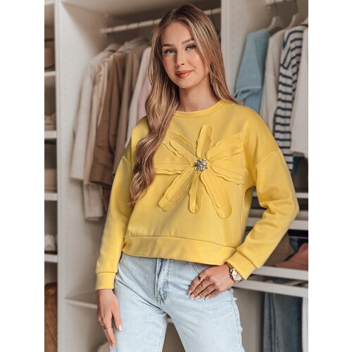 DStreet Bluza damska oversize z kwiatem PETITKA żółta Cene