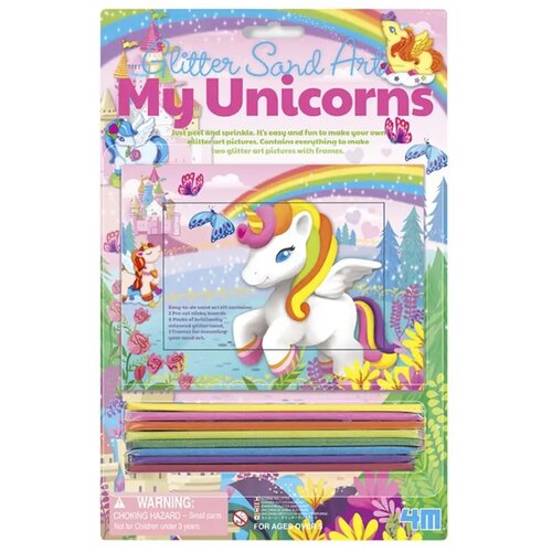 4M toys Sijajni ustvarjalni set za izdelavo pe&amp;scaron;čene slike samoroga Slike