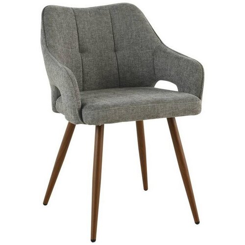 MID.YOU NASLANJAČ, les, kovina, tekstil siva Cene