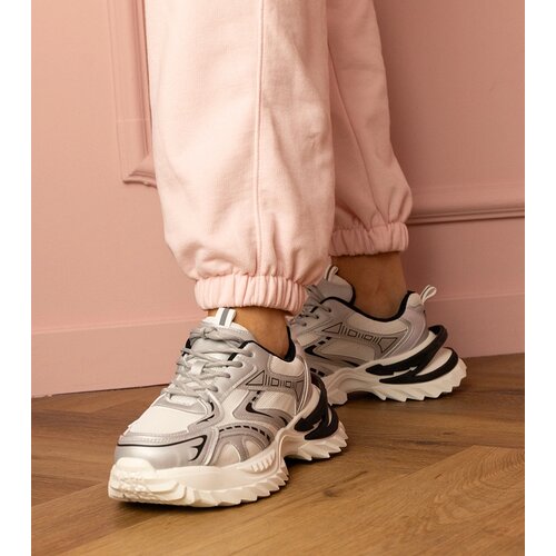 Gemre Silver sporty sneakers with thick soles Lirana Slike