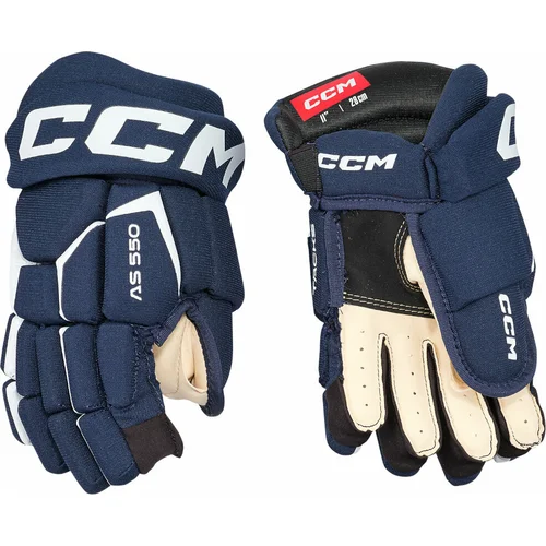 CCM Hokejske rokavice Tacks AS 580 JR 12 Navy/White