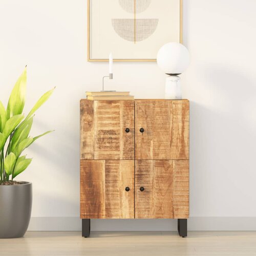  Komoda s 4 vrata 60 x 33 x 75 cm od masivnog drva manga Cijene
