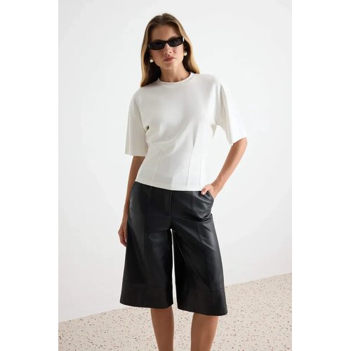 TRENDYOLMILLA Trendyol ženska majica Twoaw27Ts00002, ecru Cene