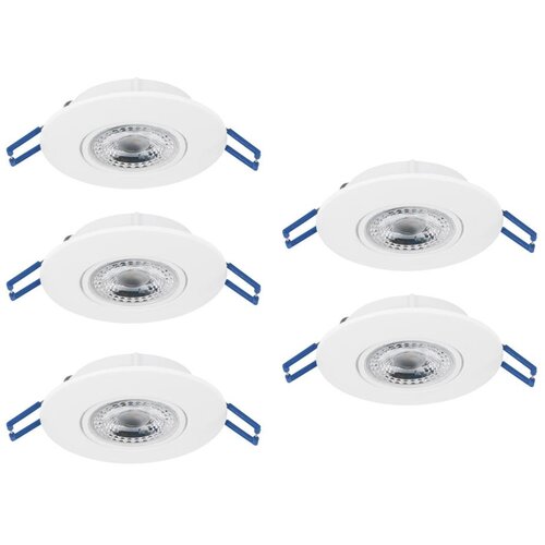 Eglo 300185 - set od 5 ugradnih led rasvetnih tela gedrez LED/4,9W/230V, prečnik 9 cm, bela Cene
